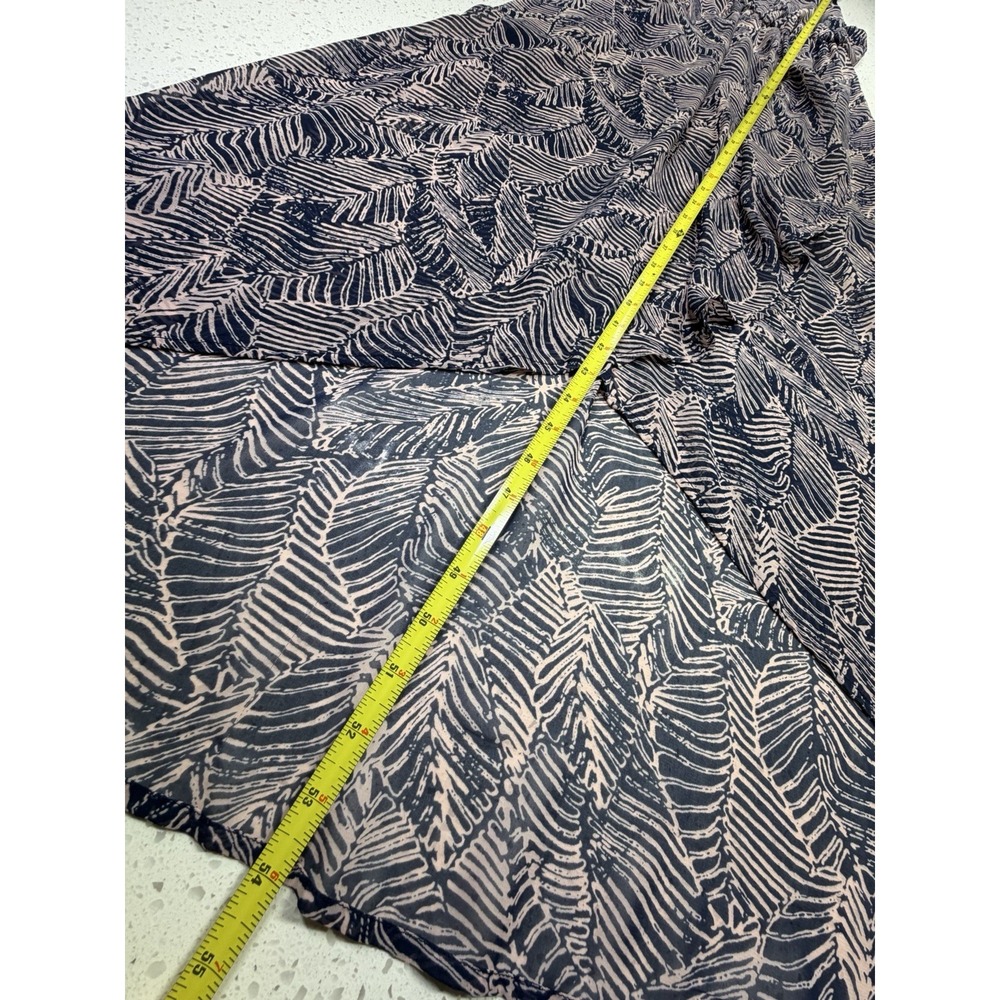 Sienna Sky XS Strappy Sleeveless Maxi Dress Leaf Print Black Pink V-Neck - Picture 3 of 8